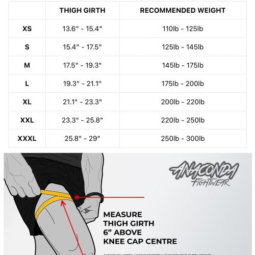 Knee Brace size chart feb25