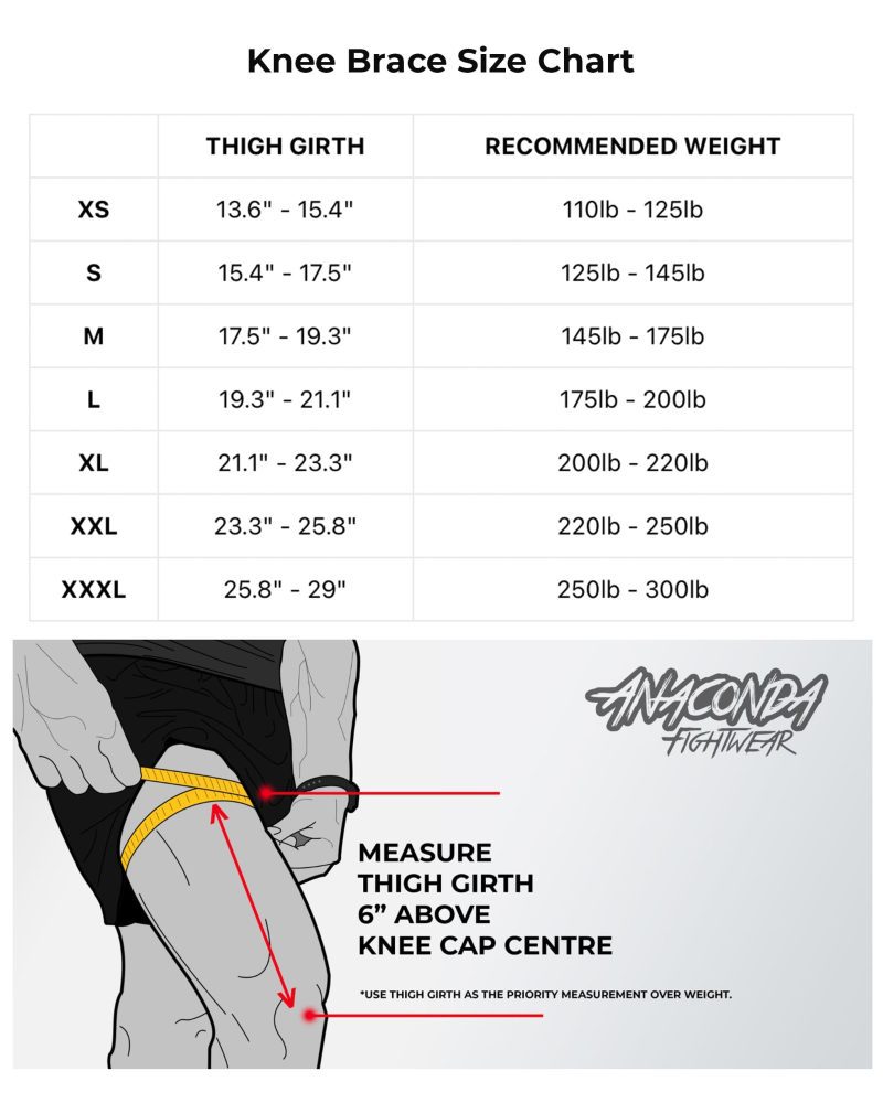 Knee Brace size chart feb25